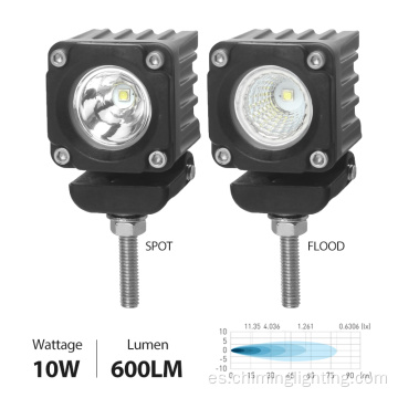 Nuevo universal mini 3 pulgadas de inundación LED LED 10-30V 10W Luz de trabajo de LED redondos para Offroad